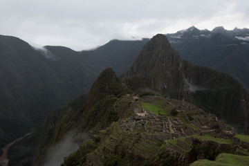 Fototapeta na wymiar Machu Picchu in the Mist