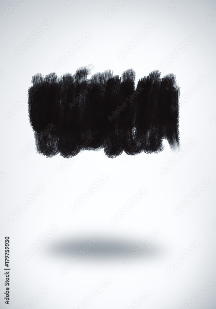 Poster rectangular scribble on white background