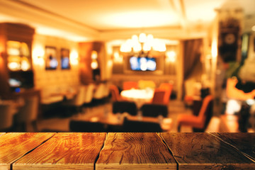 Creative blurry restaurant texture