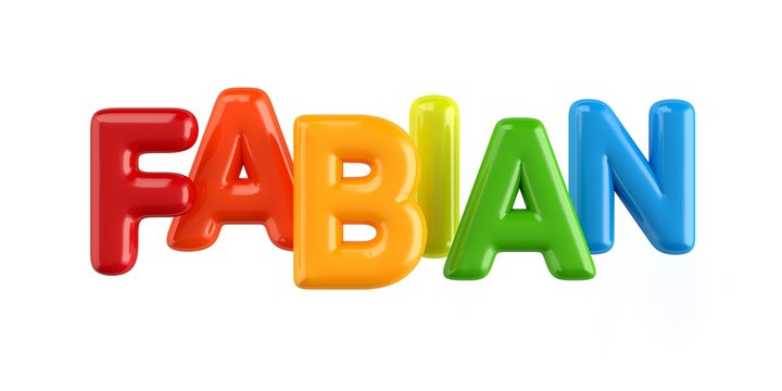 Bubbletext Name Fabian