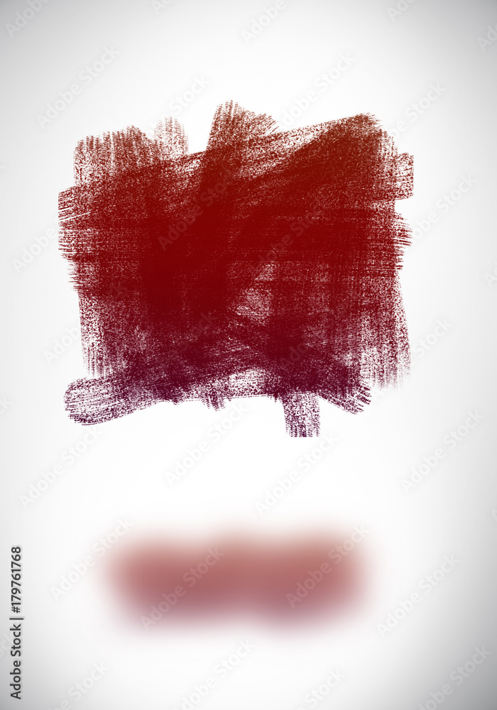 Poster rectangular doodle on white background
