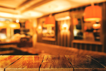 Creative blurry restaurant wallpaper