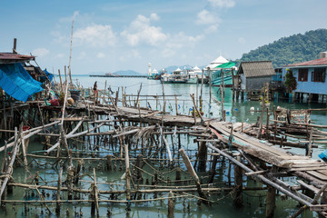 Bay in the fishing village of Bang Bao