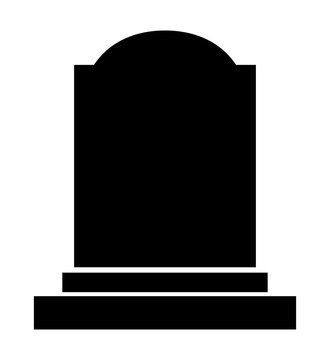 gravestone halloween icon isolated on white background