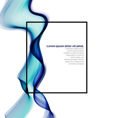 abstract wave. abstract background for banner or card. flight tissue. Soft wave is beautiful background for beauty flyer. The illustration of dynamics and blowing. frame for text. like water falling
