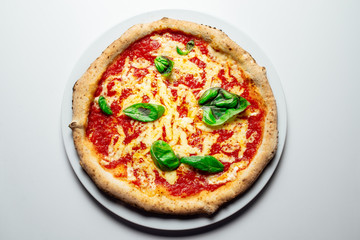 Hot pizza with cheese