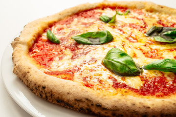 Hot pizza with cheese