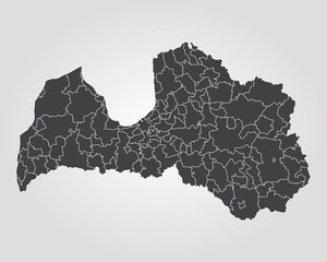 Map of Latvia