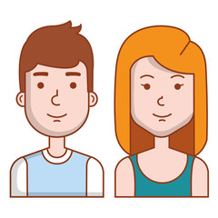 lovers couple avatars characters