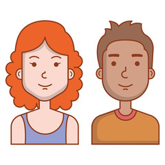 lovers couple avatars characters
