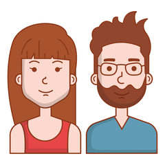 lovers couple avatars characters