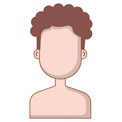 young man shirtless avatar character