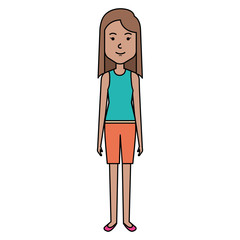 beautiful woman avatar character