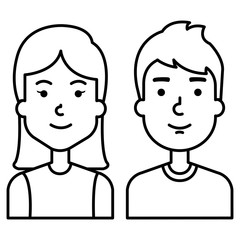 lovers couple avatars characters
