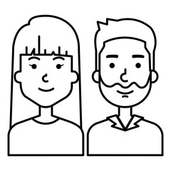 lovers couple avatars characters