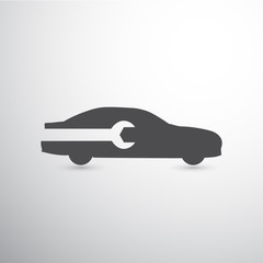 Wrench and car icon