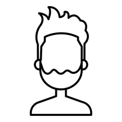 young man shirtless avatar character