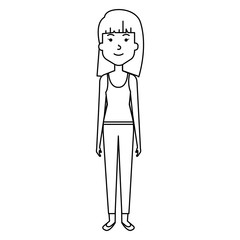 beautiful woman avatar character