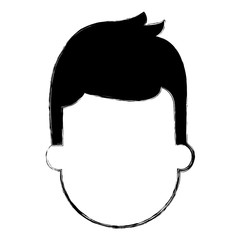 young man head avatar character