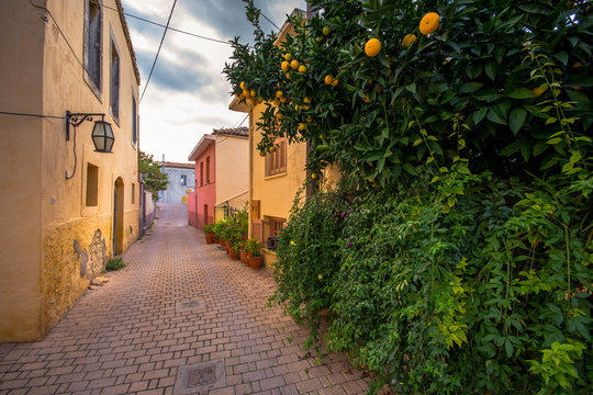 Traditional houses and old buildings at the village of Archanes, Heraklion, Crete, Greece.