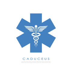 Medical service abstract vector logo