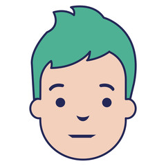 Obraz premium young man head avatar character
