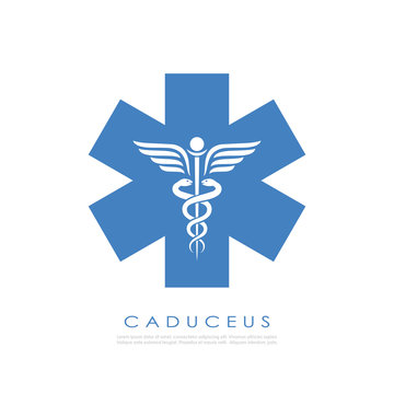 Medical service abstract vector logo