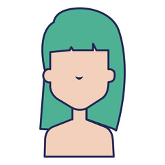 beautiful woman shirtless avatar character