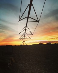 coucher de soleil au povot