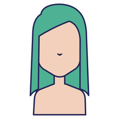 beautiful woman shirtless avatar character