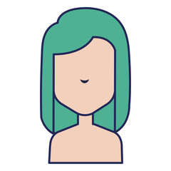 beautiful woman shirtless avatar character