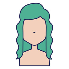 beautiful woman shirtless avatar character