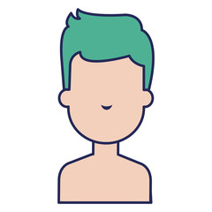 young man shirtless avatar character