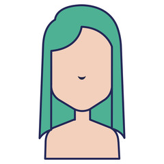 beautiful woman shirtless avatar character