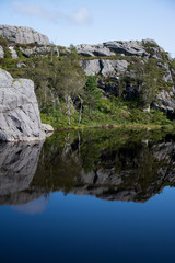 Am Weg zum Preikestolen, Rogaland, Norwegen