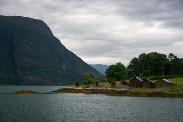 Fototapeta premium Lustrafjord, Sogn og Fjordane, Norwegen