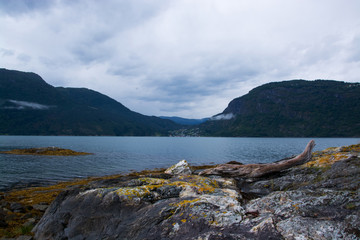Fototapeta na wymiar Lustrafjord, Sogn og Fjordane, Norwegen