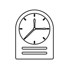 Vintage clock isolated icon vector illustration graphic design