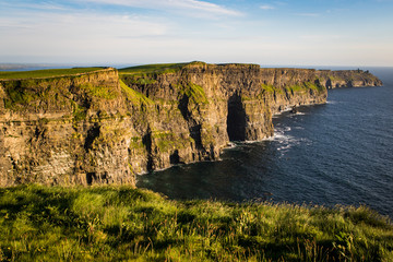 cliffs of moher in the evening