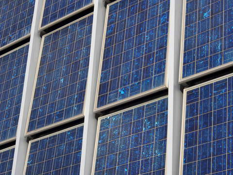Solarpanels, Solarfassade
