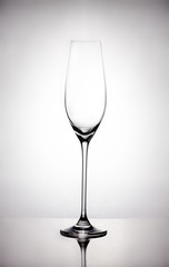 empty champagne glass