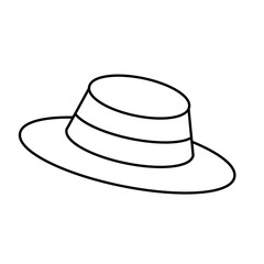 Vintage hat male icon vector illustration graphic design