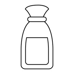 Small plastic bottle icon vector illustration graphic design
