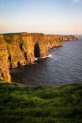 cliffs of moher in the evening