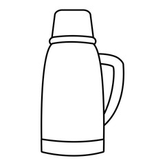 Thermo drink bottle icon vector illustration graphic design