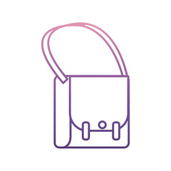 hand bag icon over white background vector illustration