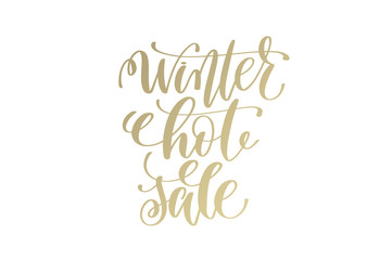 winter hot sale golden hand lettering winter holidays