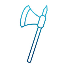 Old axe weapon icon vector illustration graphic design
