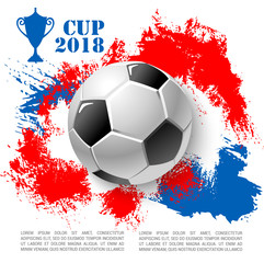 Vector poster for soccer cup or football club