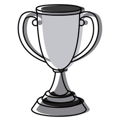 Fototapeta na wymiar Trophy cup symbol icon vector illustration graphic design